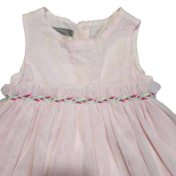 NWT Pastourelle by Pippa & Julie Pink Hilo Lace Overlay Layered Dress - 2T - Picture 3 of 8